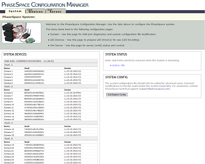 PhaseSpace Motion Capture Configuration Manager